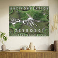 'Anticonvention' (7Cyborgs) Cyber Dragonfly Sci‑Fi Horizontal Satin Art Poster 48"x36" (120cm x 90cm)