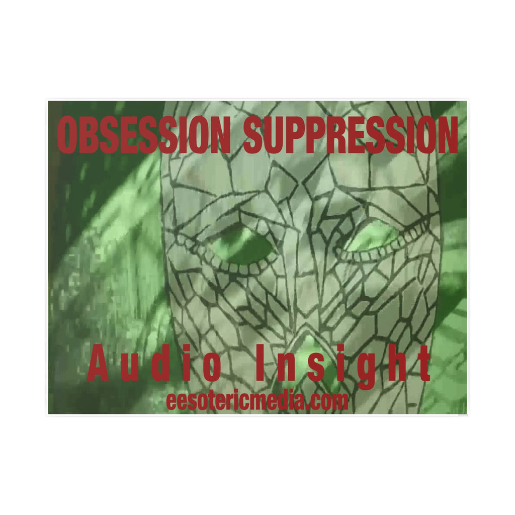 'Obsession Suppression' (Audio Insight) Horizontal Satin Art Poster 48"x36" (120cm x 90cm)