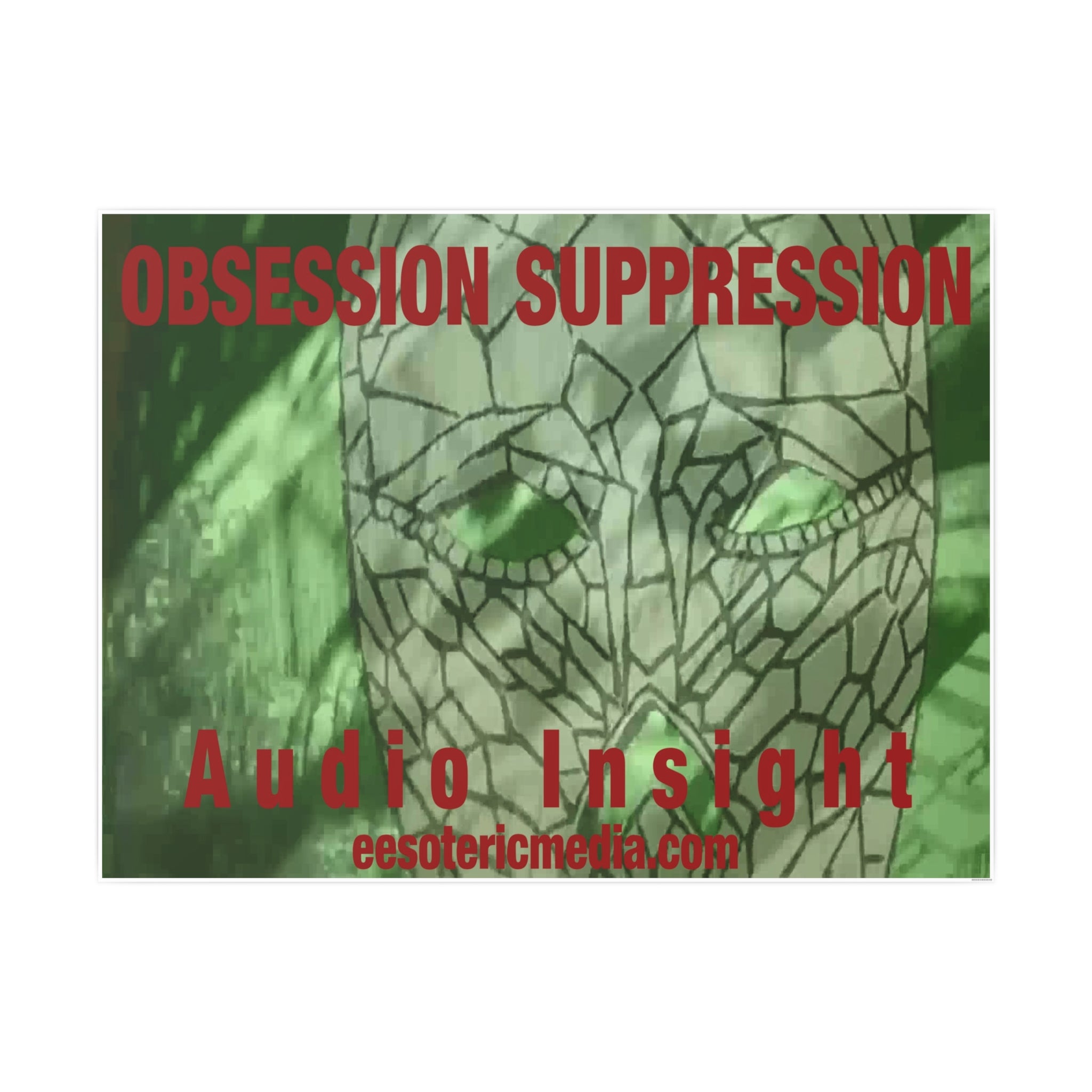 'Obsession Suppression' (Audio Insight) Horizontal Satin Art Poster 48"x36" (120cm x 90cm)