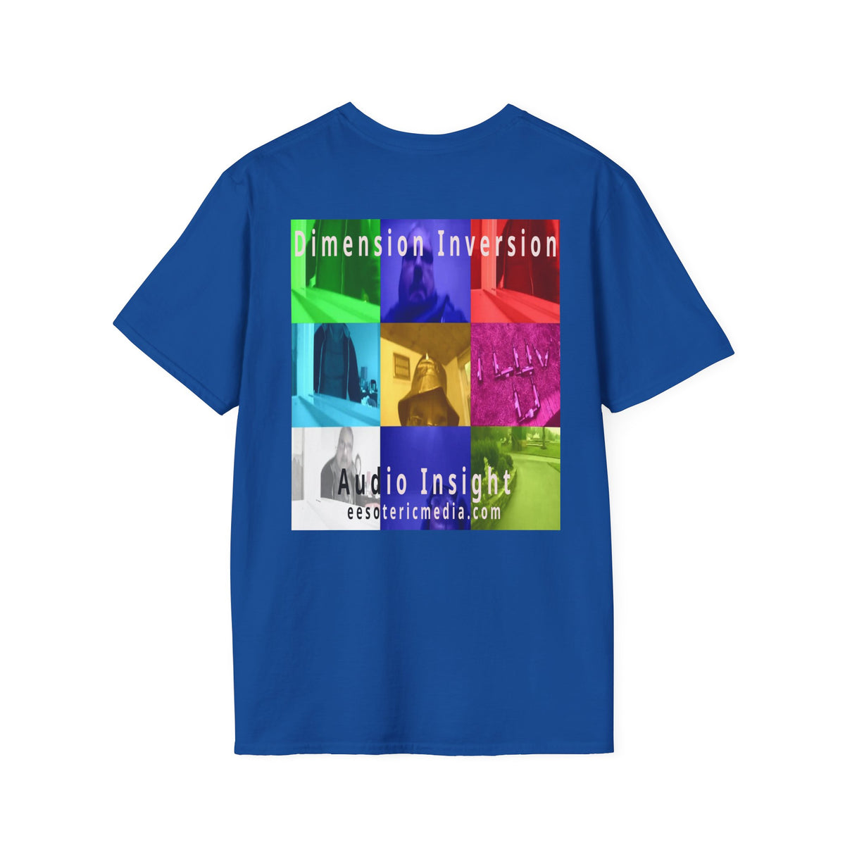 'Dimension Inversion' (Audio Insight) Colorful Surreal Collage Softstyle T-Shirt