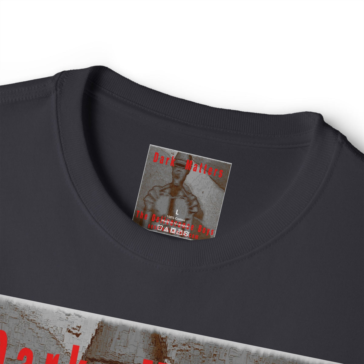 'Dark Matters' (The Deliverance Boys) Retro Sci-Fi Robot Graphic Oversize Boxy T-Shirt