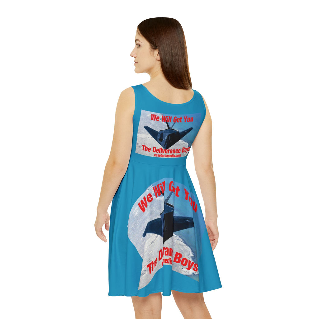 'We Will Get You' (The Deliverance Boys) Vestido Skater Gráfico de Caza avión furtivo