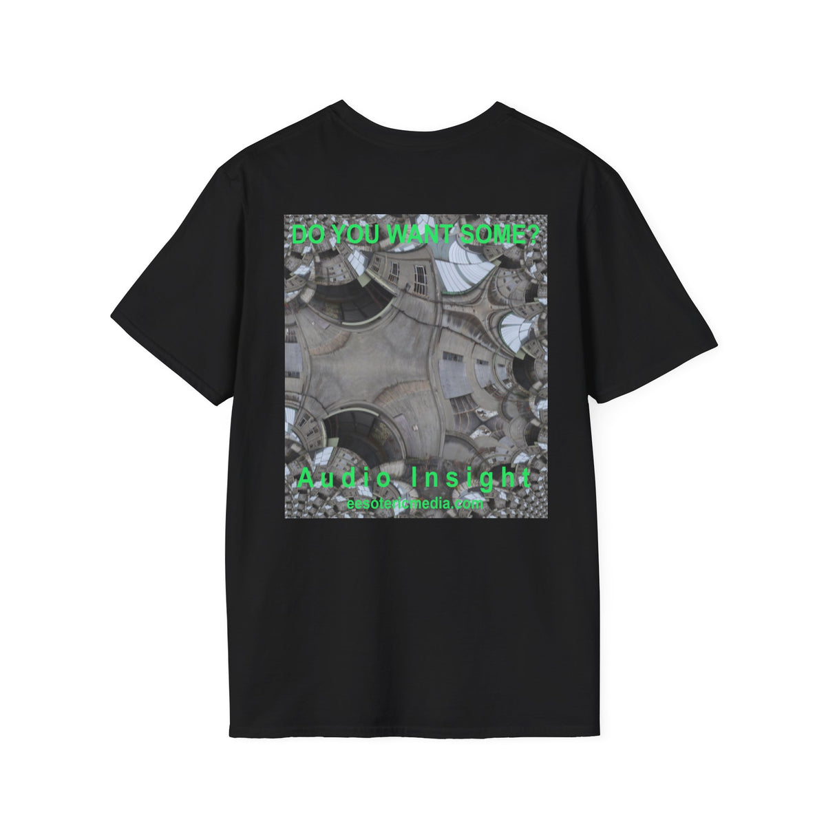 'Do You Want Some?' (Audio Insight) Surreal Kaleidoscope Art Graphic Softstyle T-Shirt