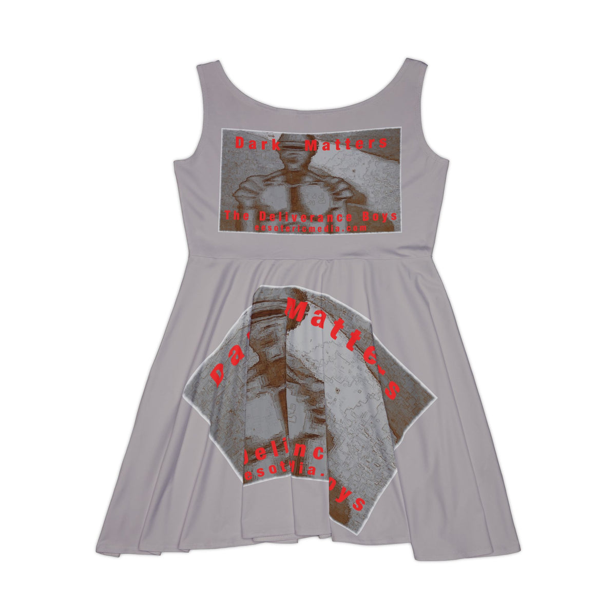 'Dark Matters' (The Deliverance Boys) Vestido Skater Gráfico de Robot Retro