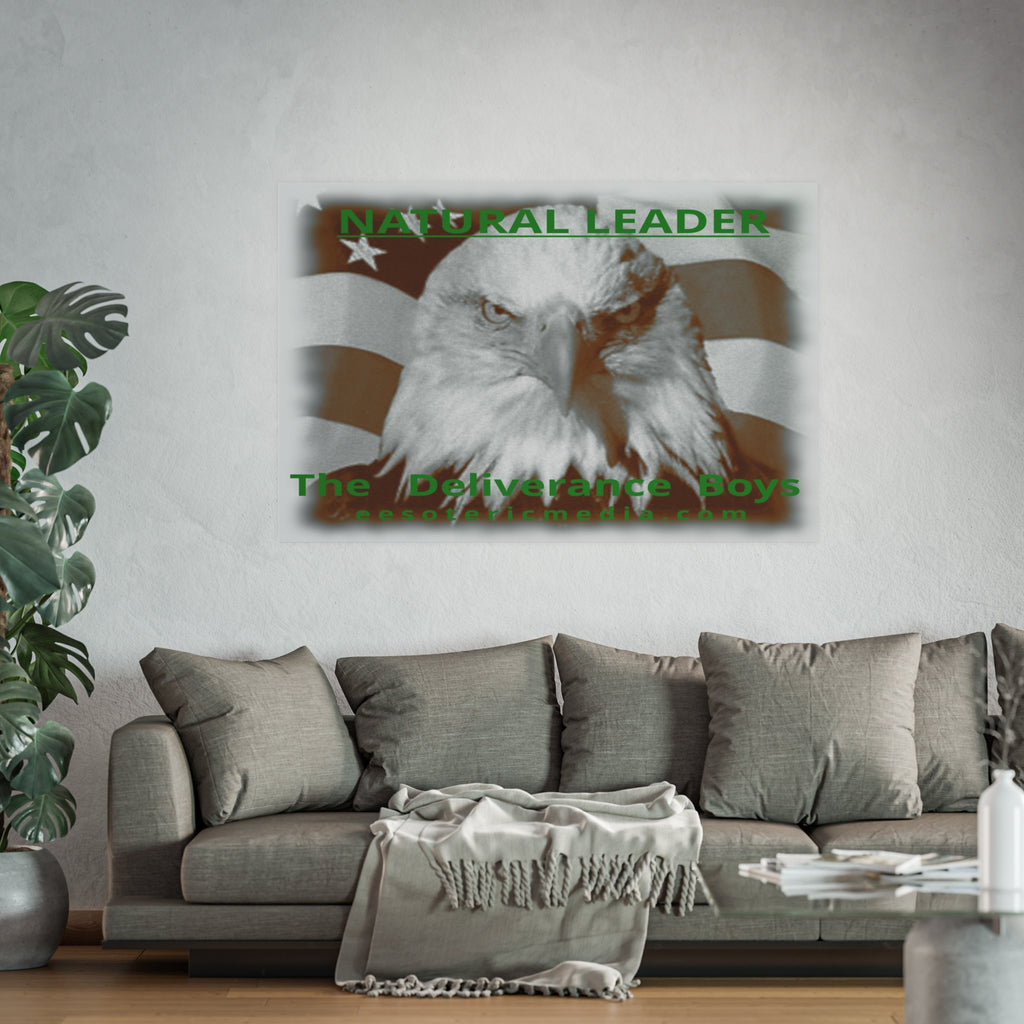 „Natural Leader“ (The Deliverance Boys) Kunstdruck mit einem Weißkopfseeadler, Großformat, 150 × 100 cm
