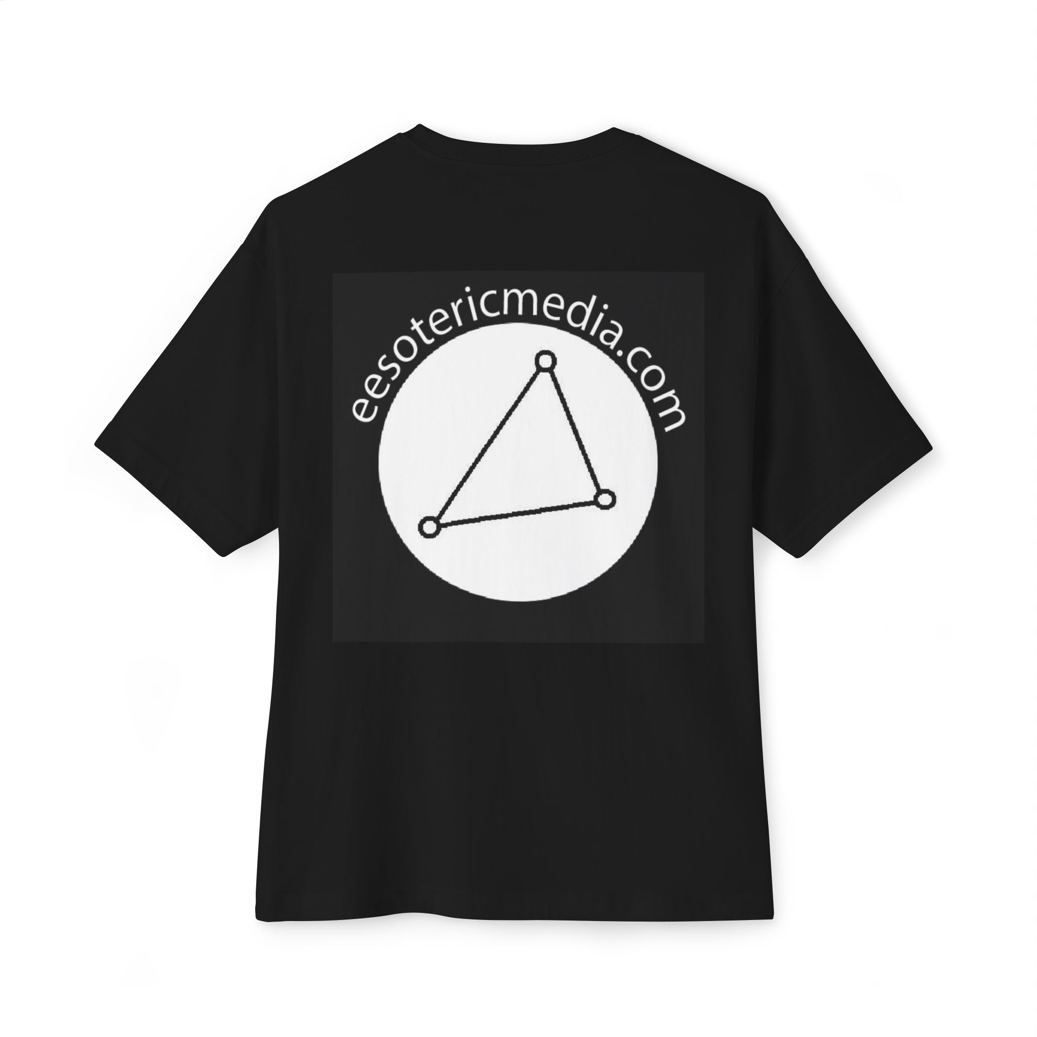 'eesotericmedia.com' Logo Oversize Boxy T-Shirt