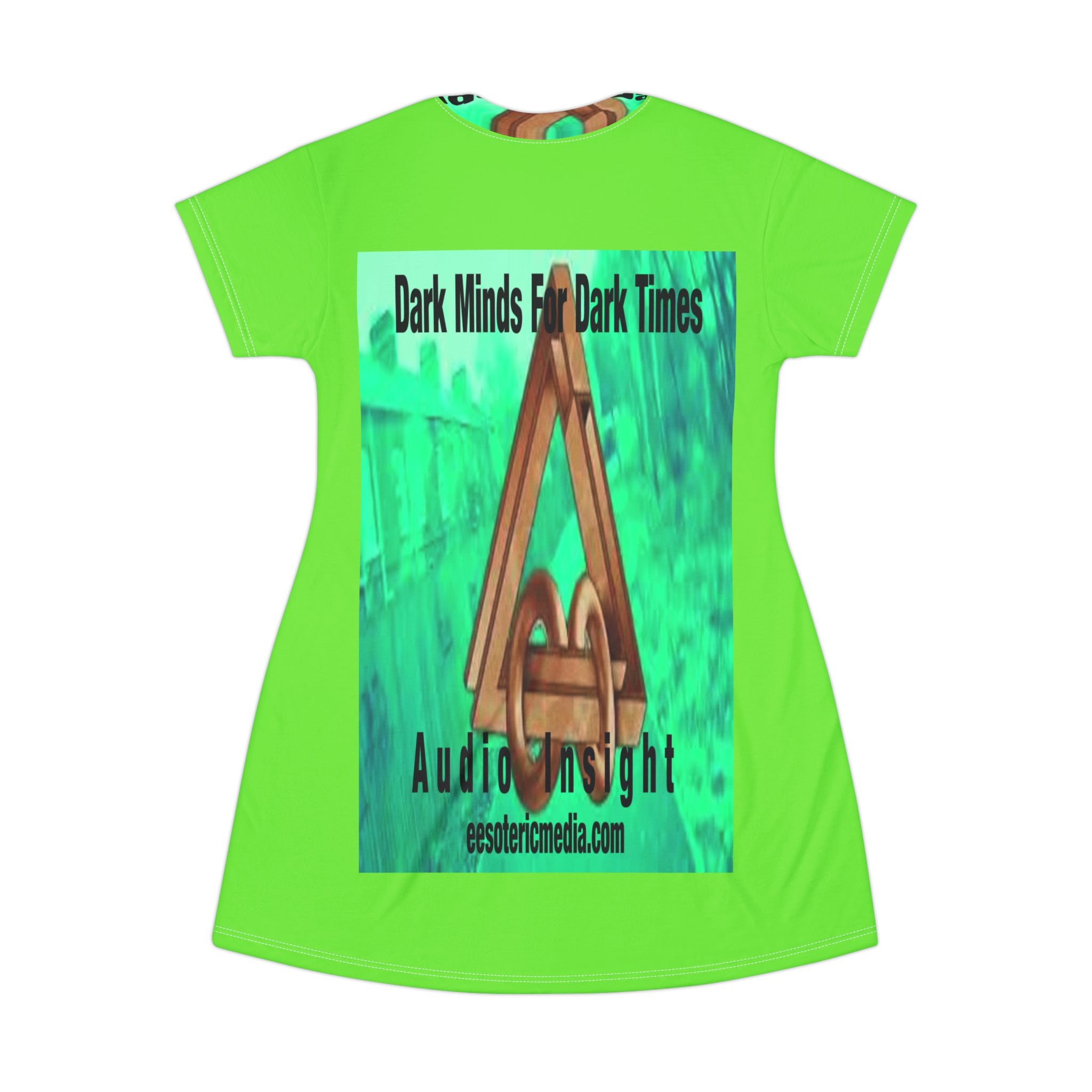 'Dark Minds For Dark Times' (Audio Insight) Sci Fi Design  Graphic T-Dress