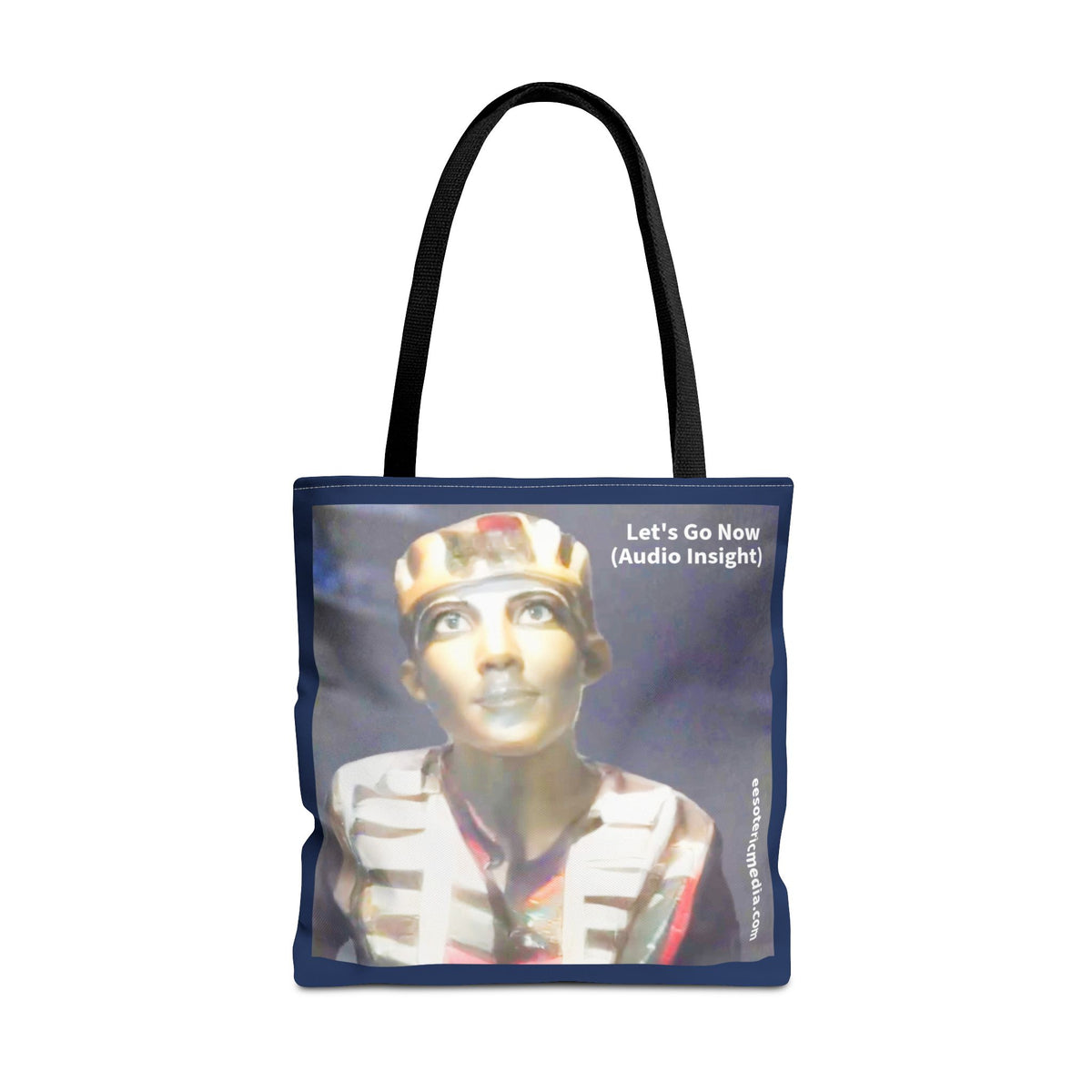 'Let's Go Now' (Audio Insight) Sc Fi Alien/Ancient Design Tote 18"x18" (45cm x 45cm)