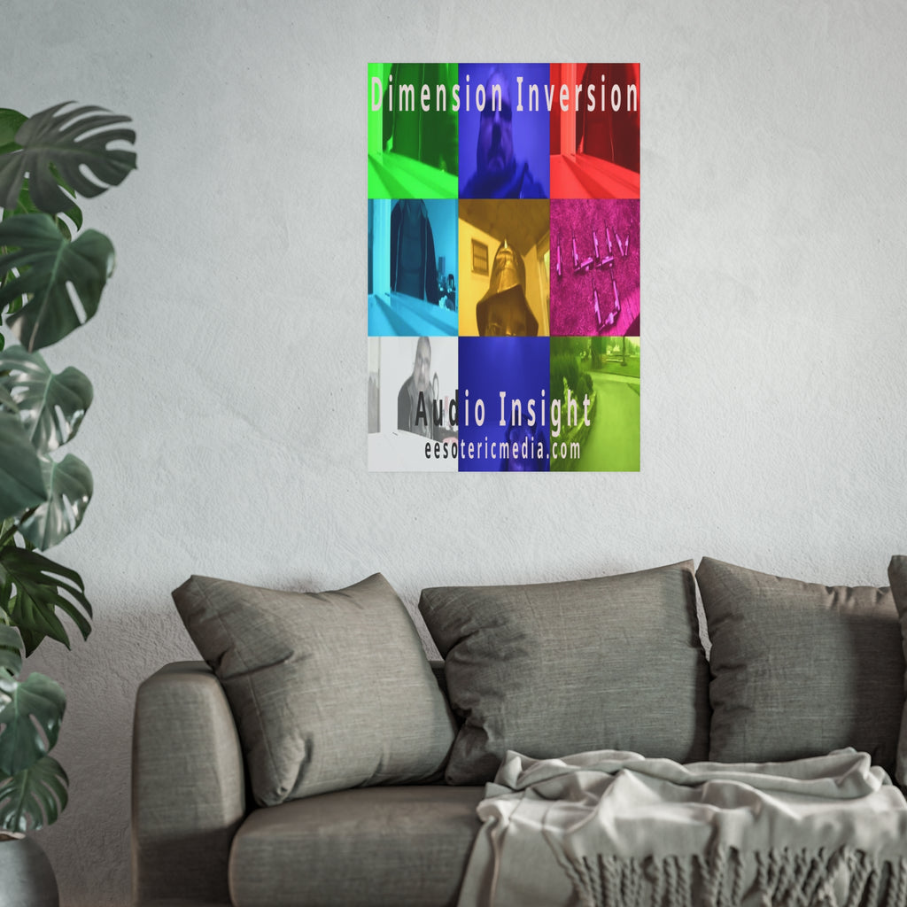 'Dimension Inversion' (Audio Insight) Colorful Collage Art Print 24"x36" (60cm x 90cm)