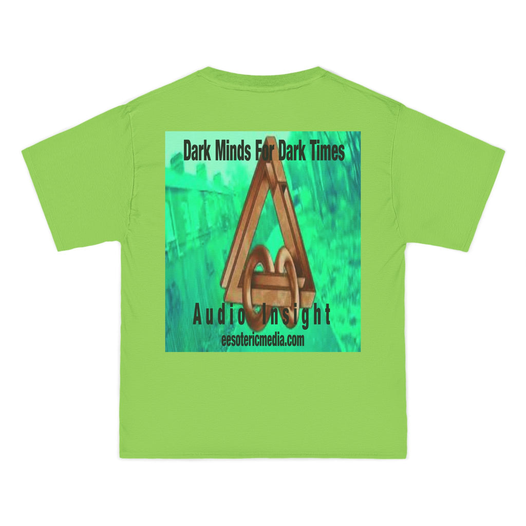 'Dark Minds For Dark Times' (Audio Insight) Sc-fi Symbol Graphic Beefy T-Shirt