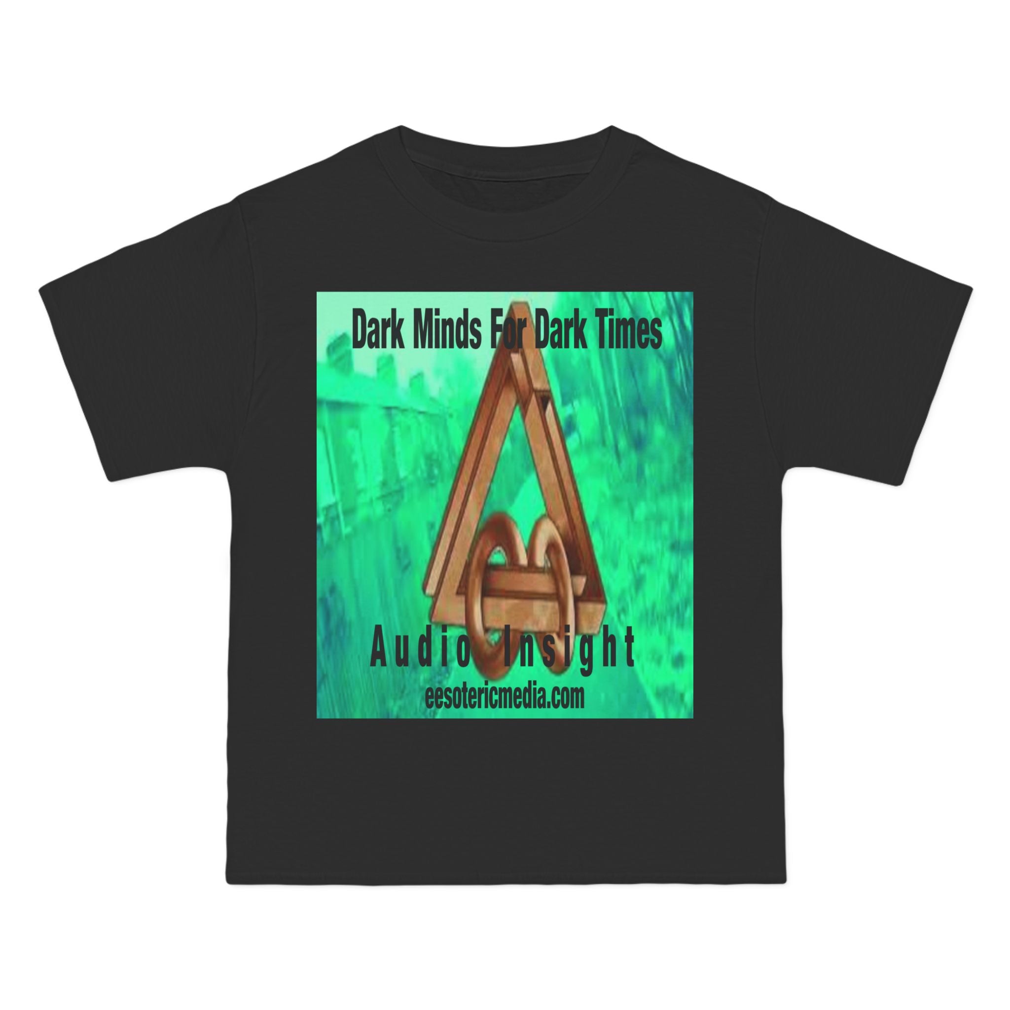 'Dark Minds For Dark Times' (Audio Insight) Sc-fi Symbol Graphic Beefy T-Shirt