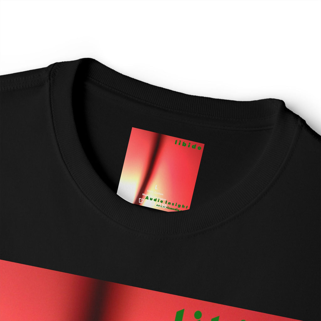 T-shirt oversize à coupe carrée avec graphique tourbillonnant surréaliste 'Libido' (Audio Insight)