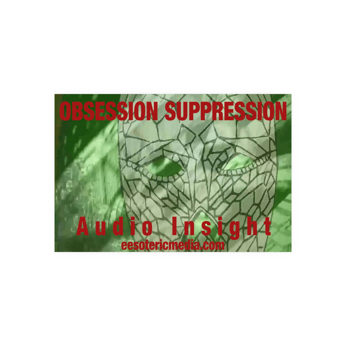 Large 'Obsession Suppression' (Audio Insight) Surreal Space Skull Graphic Art Print 60"x40" (150cm x 100cm)