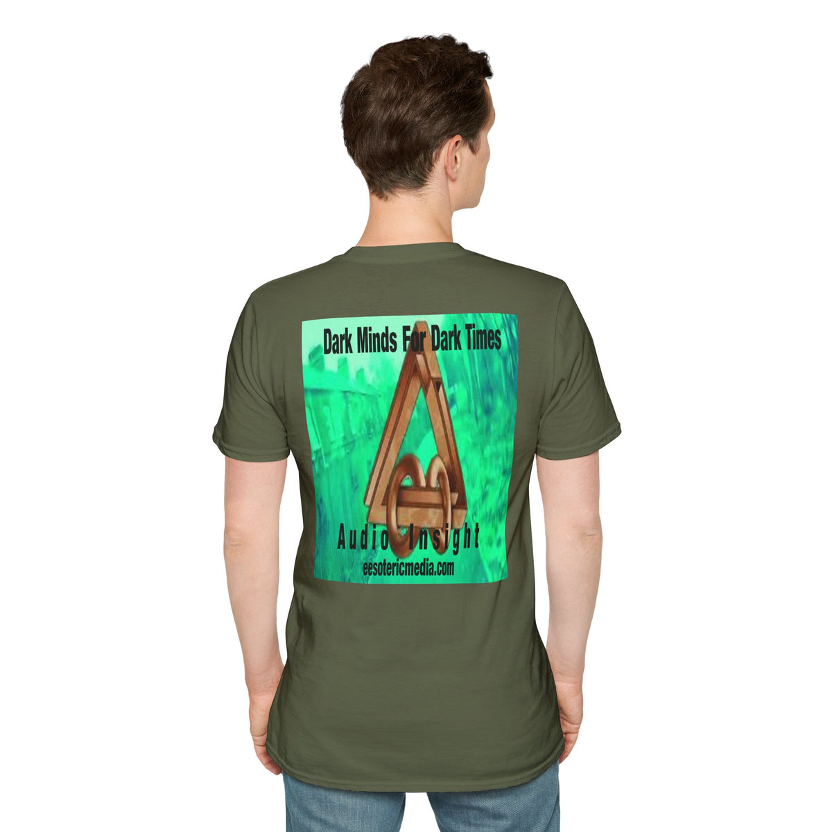 'Dark Minds For Dark Times' (Audio Insight) Alien/Sci Fi Symbol Softstyle Graphic T-Shirt
