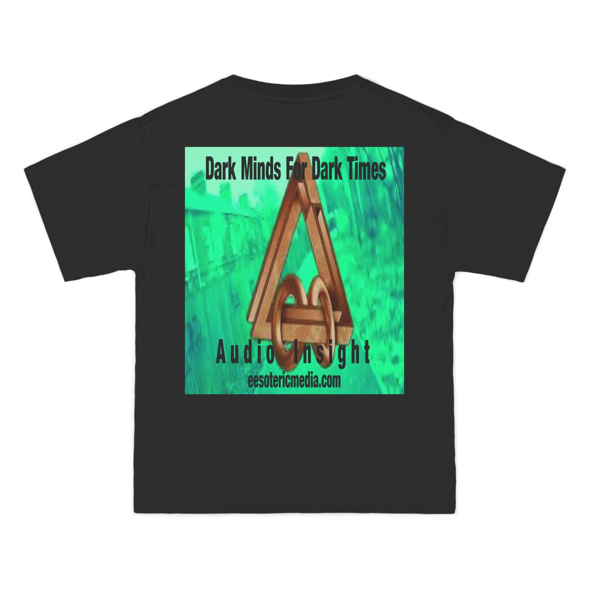 'Dark Minds For Dark Times' (Audio Insight) Sc-fi Symbol Graphic Beefy T-Shirt