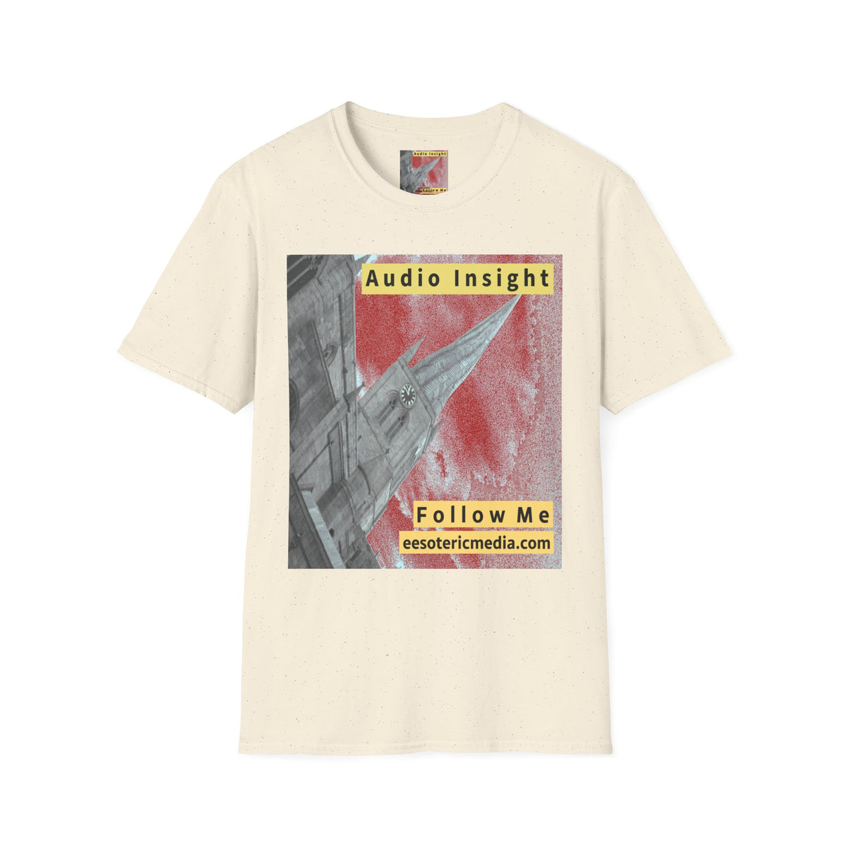 „Follow Me“ (Audio Insight) Wetterfestes, raketenförmiges Turm-Design, Softstyle-T-Shirt