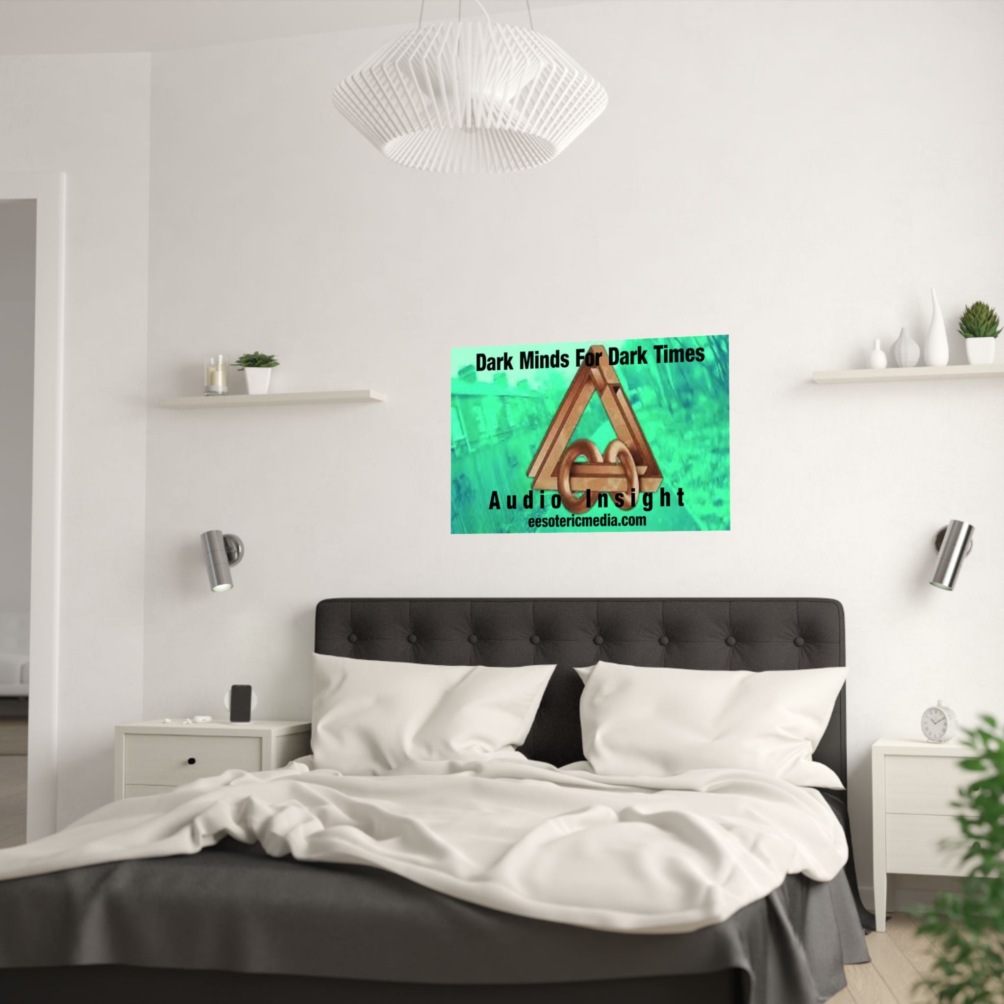 'Dark Minds For Dark Times' (Audio Insight) Horizontal Satin Art Poster 36"x24" (90cm x 60cm)