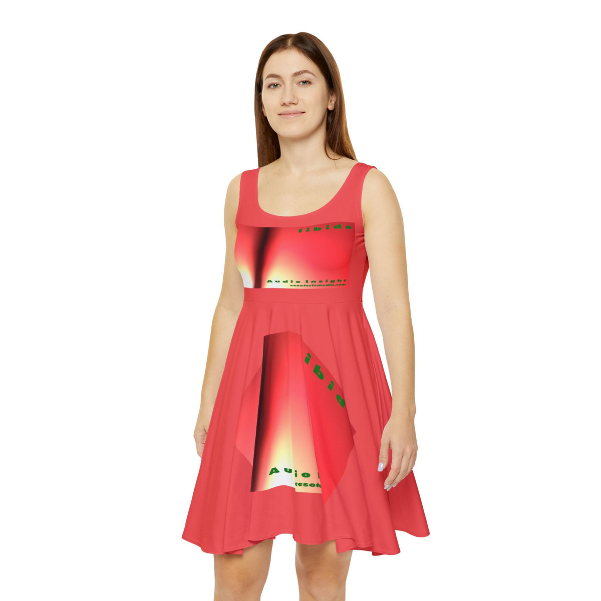 'Libido' (Audio Insight) Surreal Swirling Graphic Skater Dress