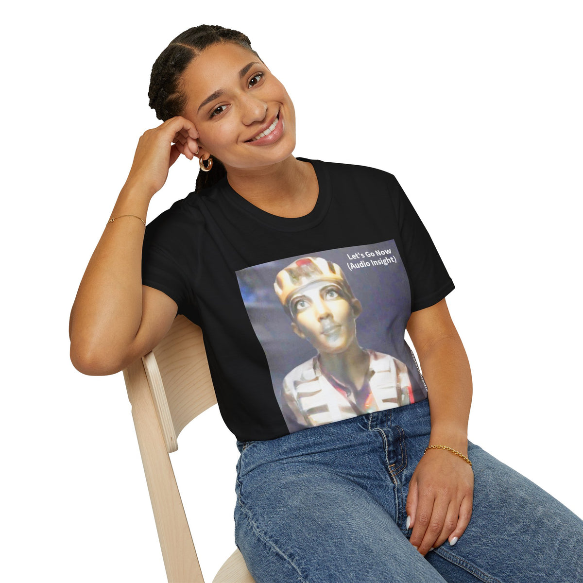'Let's Go Now' (Audio Insight) Sc Fi Alien/Ancient Design Softstyle T-Shirt