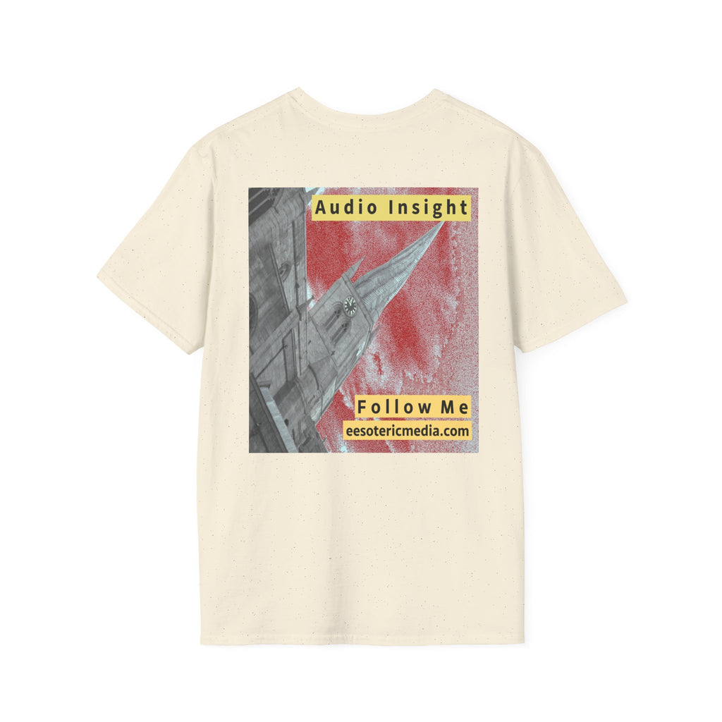 „Follow Me“ (Audio Insight) Wetterfestes, raketenförmiges Turm-Design, Softstyle-T-Shirt