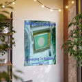 'Connecting to SubSpace' (SubSpace Collective) Retro Cyber Vertical Satin Art Poster 36"x48" (90cm x 120cm)