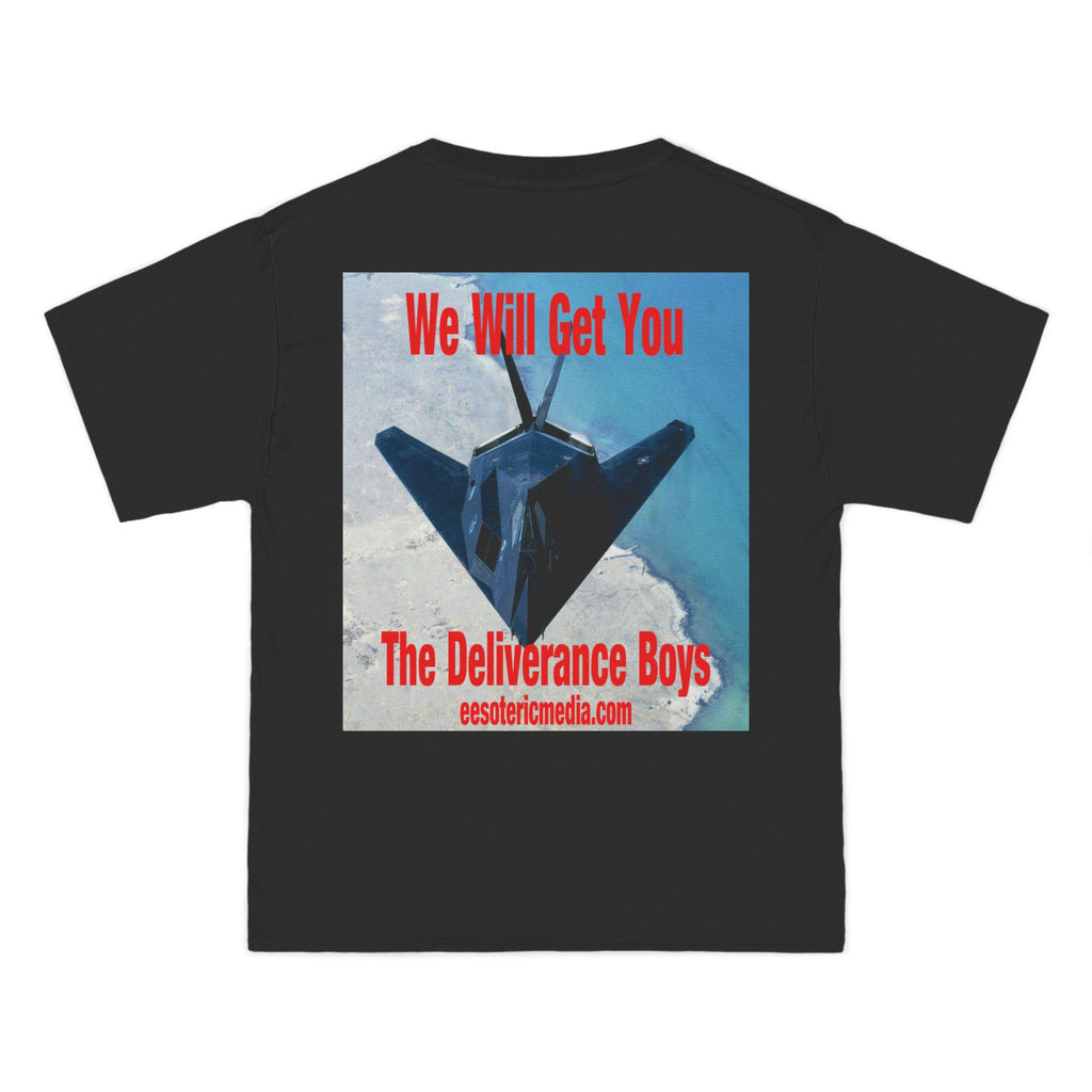'We Will Get You' (The Deliverance Boys) Stealth Fighter Graphic Beefy T-Shirt