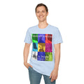 'Dimension Inversion' (Audio Insight) Colorful Surreal Collage Softstyle T-Shirt