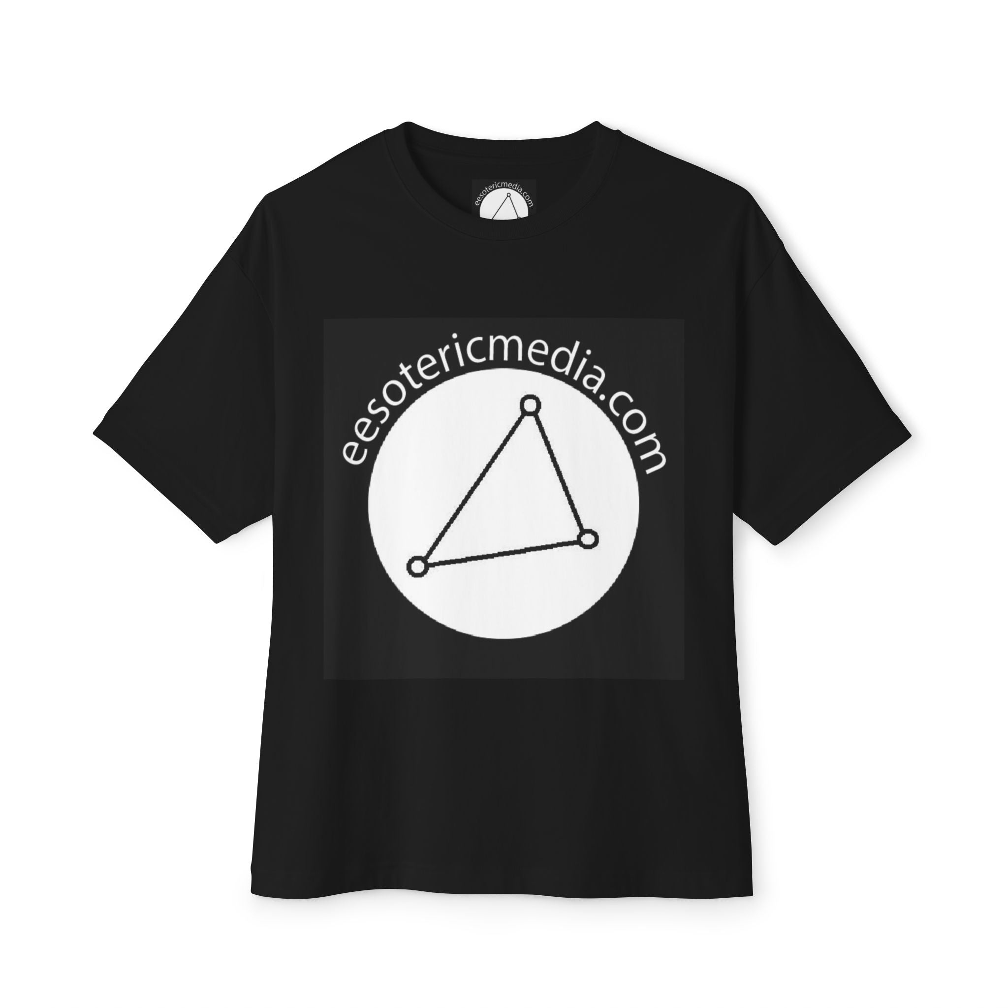 'eesotericmedia.com' Logo Oversize Boxy T-Shirt
