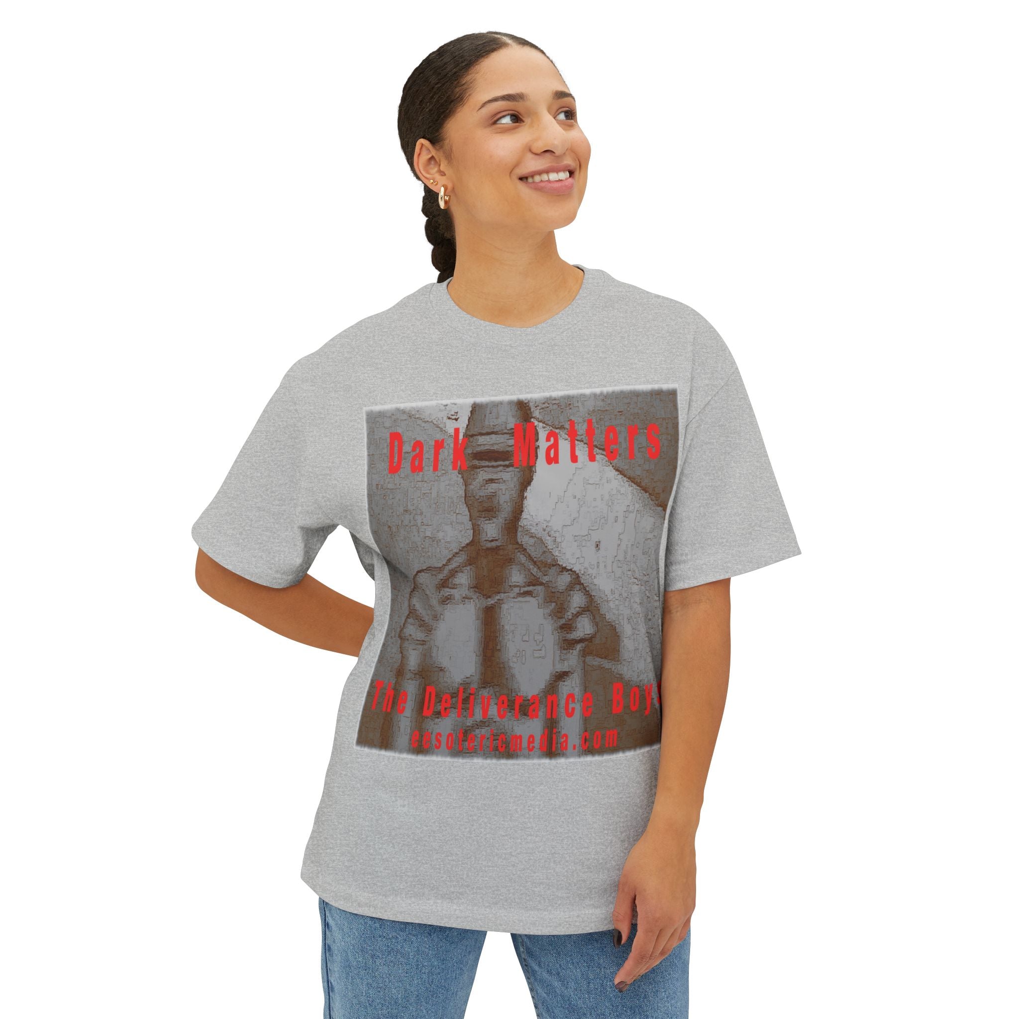 'Dark Matters' (The Deliverance Boys) Oversize Graphic Boxy T-Shirt