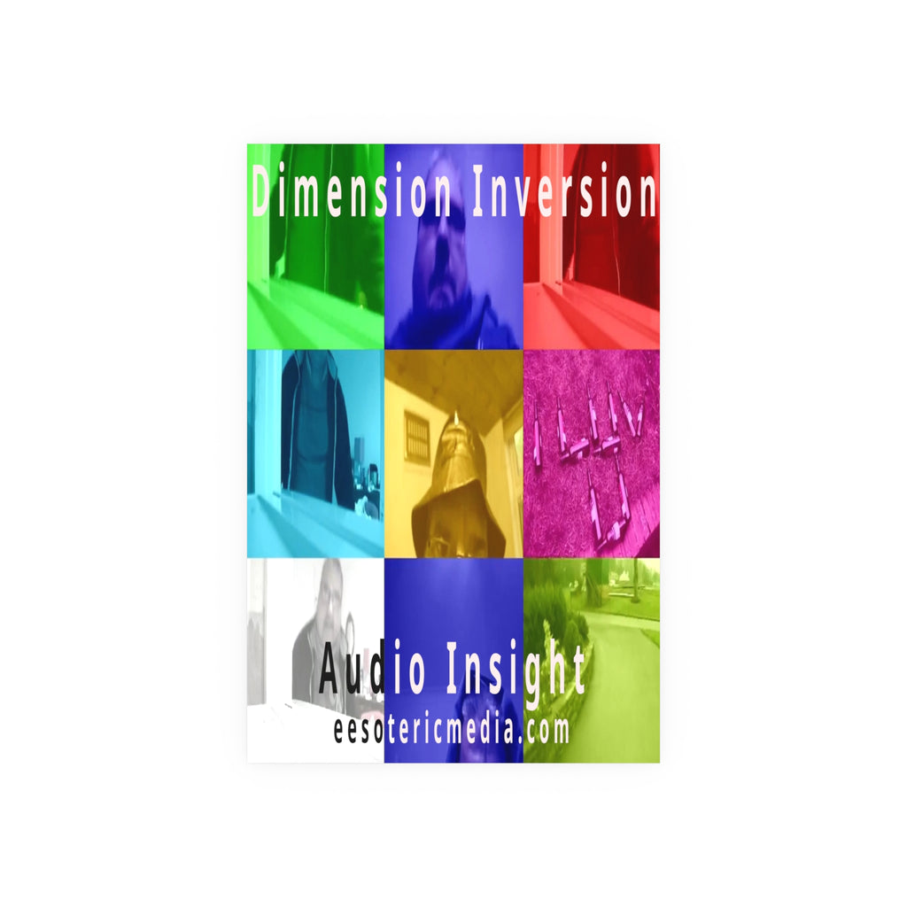 'Dimension Inversion' (Audio Insight) Colorful Collage Art Print 24"x36" (60cm x 90cm)