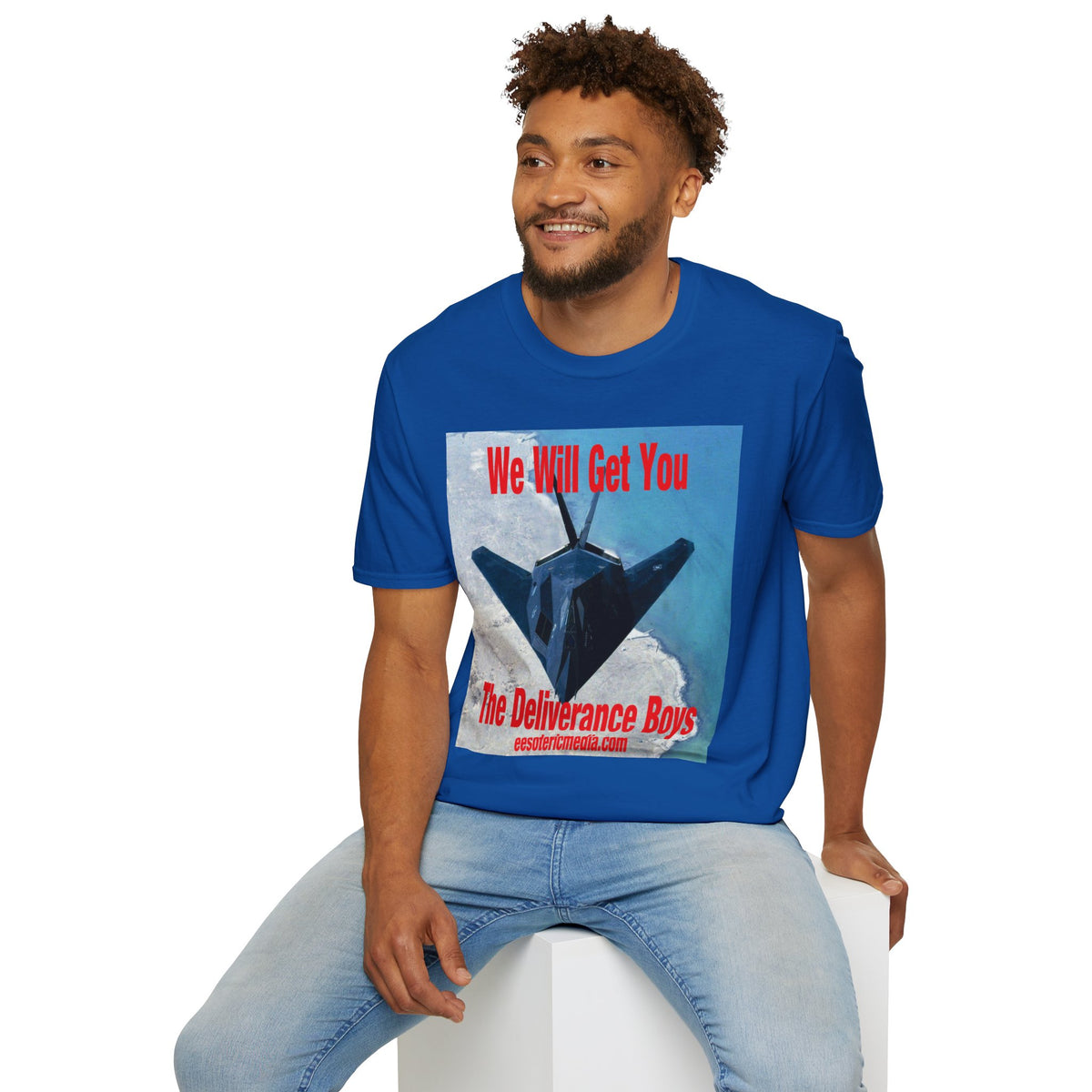 'We Will Get You' (The Deliverance Boys) Stealth Fighter Jet Softstyle Graphic T-Shirt