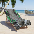 Large 'Do You Want Some?' (Audio Insight) Kaleidoscope Grey Beach Towel 72"x36" (180cm x 90cm)