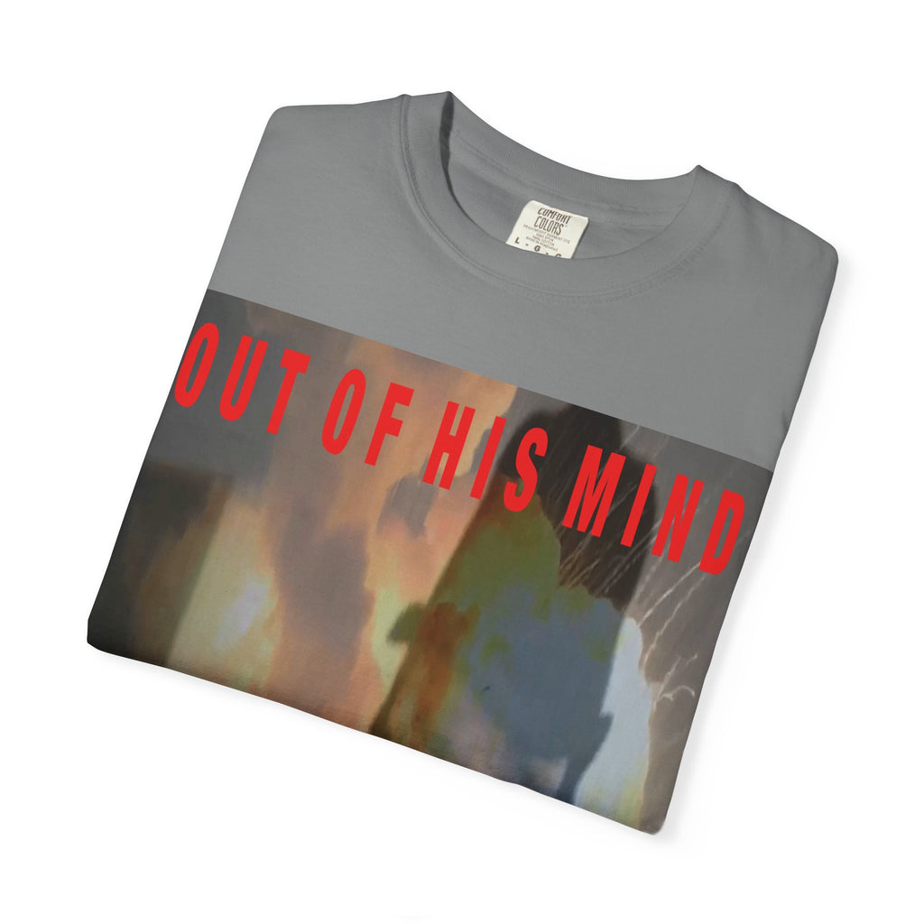 'Out Of His Mind' (PersonaU) Dark Graphic Unisex Garment-Dyed T-Shirt