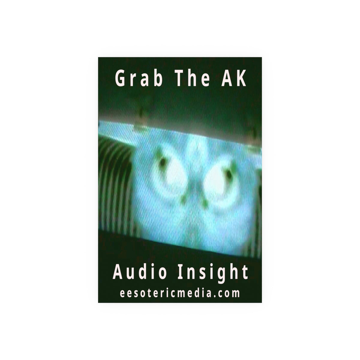 《Grab The AK》 (Audio Insight) 诡异超现实数字生命体艺术画，60 × 90 厘米