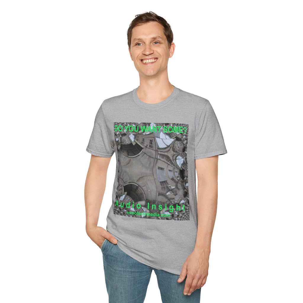 'Do You Want Some?' (Audio Insight) Surreal Kaleidoscope Art Graphic Softstyle T-Shirt