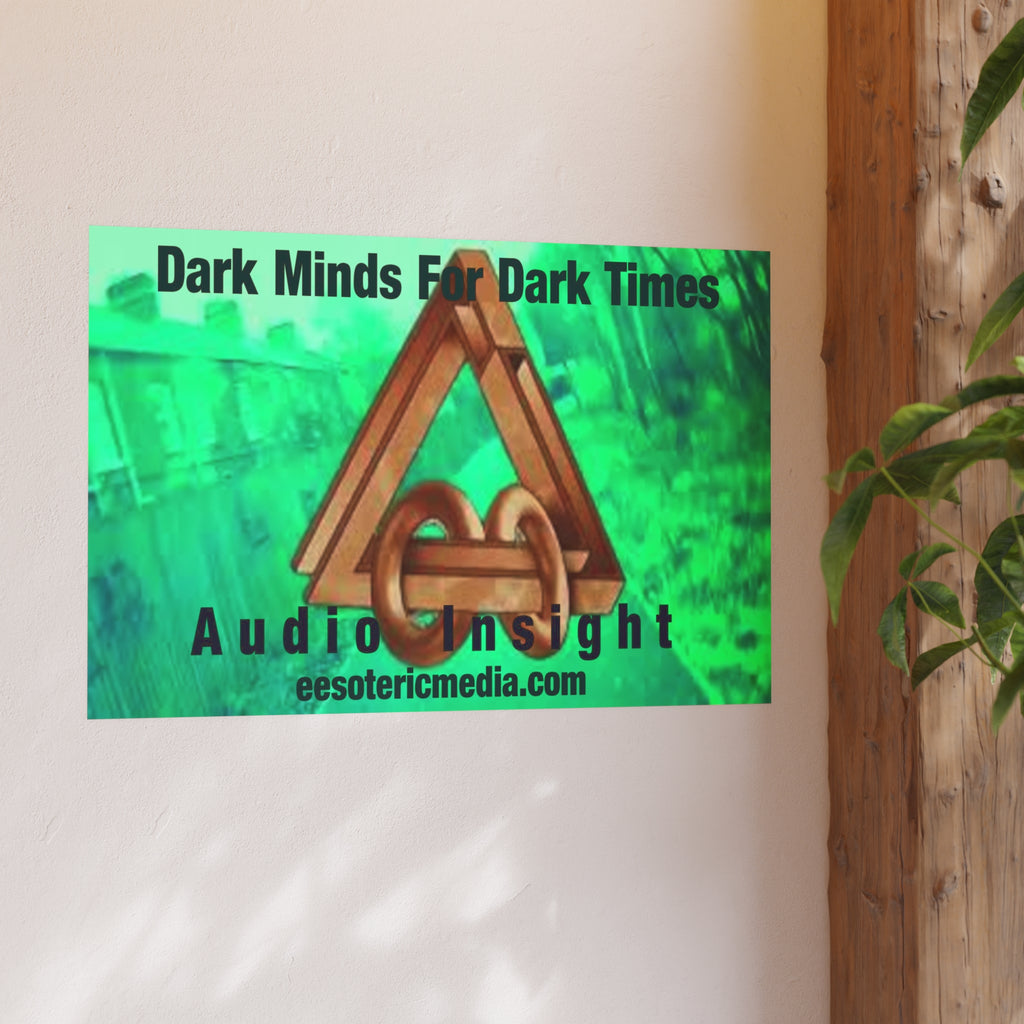 'Dark Minds For Dark Times' (Audio Insight) भविष्यवादी साइंस-फिक्शन अंतरिक्ष प्रतीक कला प्रिंट 36"x24" (90cm x 60cm)