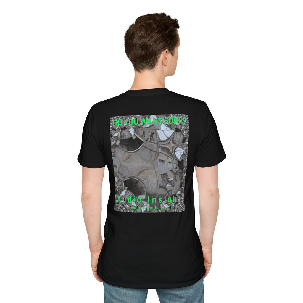 'Do You Want Some?' (Audio Insight) Surreal Kaleidoscope Art Graphic Softstyle T-Shirt