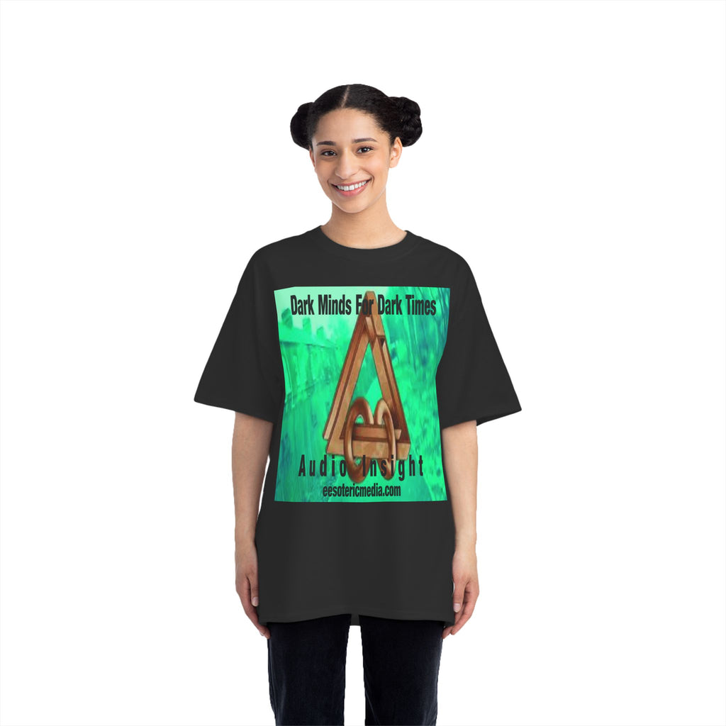 'Dark Minds For Dark Times' (Audio Insight) Sc-fi Symbol Graphic Beefy T-Shirt
