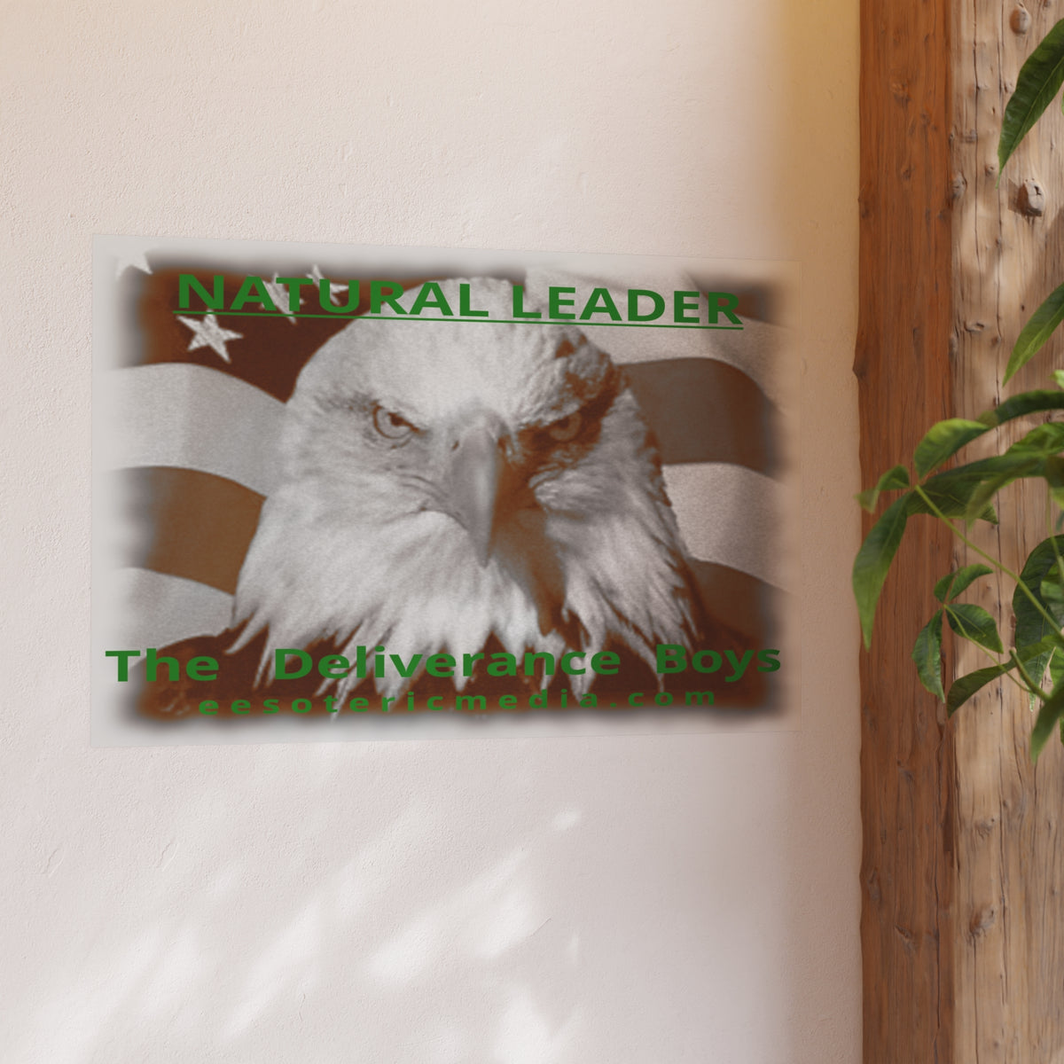 „Natural Leader“ (The Deliverance Boys) Kunstdruck mit einem Weißkopfseeadler, 90 × 60 cm