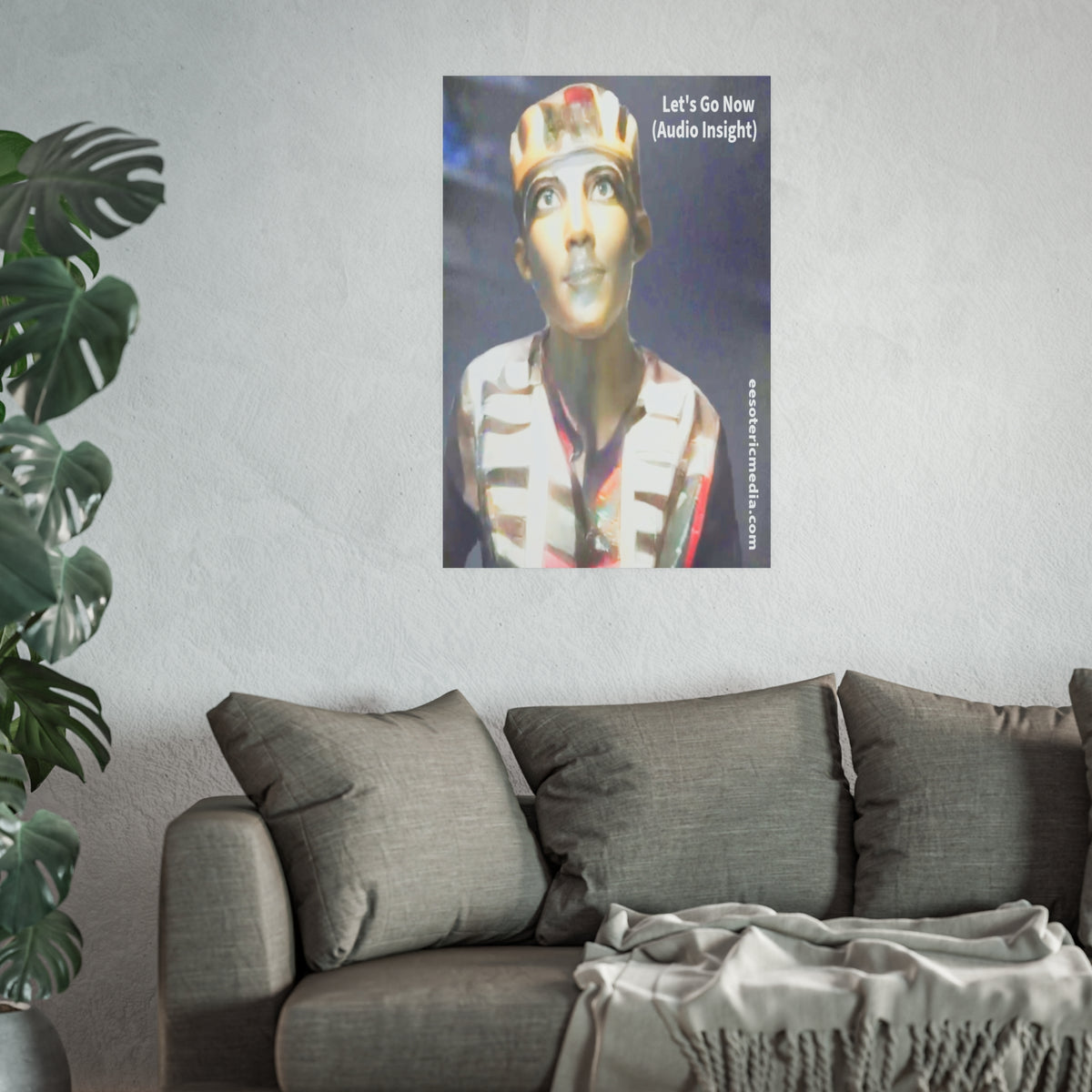 'Let's Go Now' (Audio Insight) Sc Fi Alien/Ancient Design Art Print  24"x36" (60cm x 90cm)