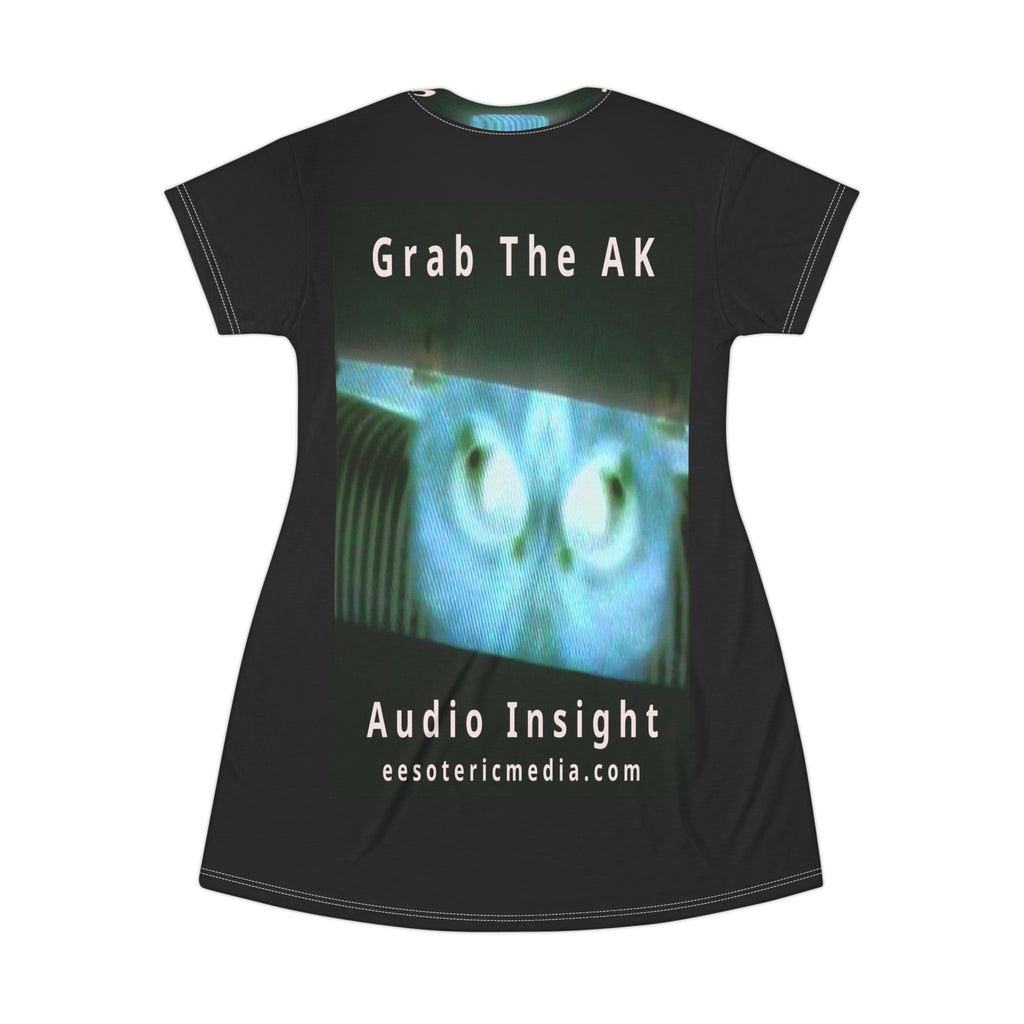 'Grab The AK' (Audio Insight) 复古机器人图案女士 T 恤