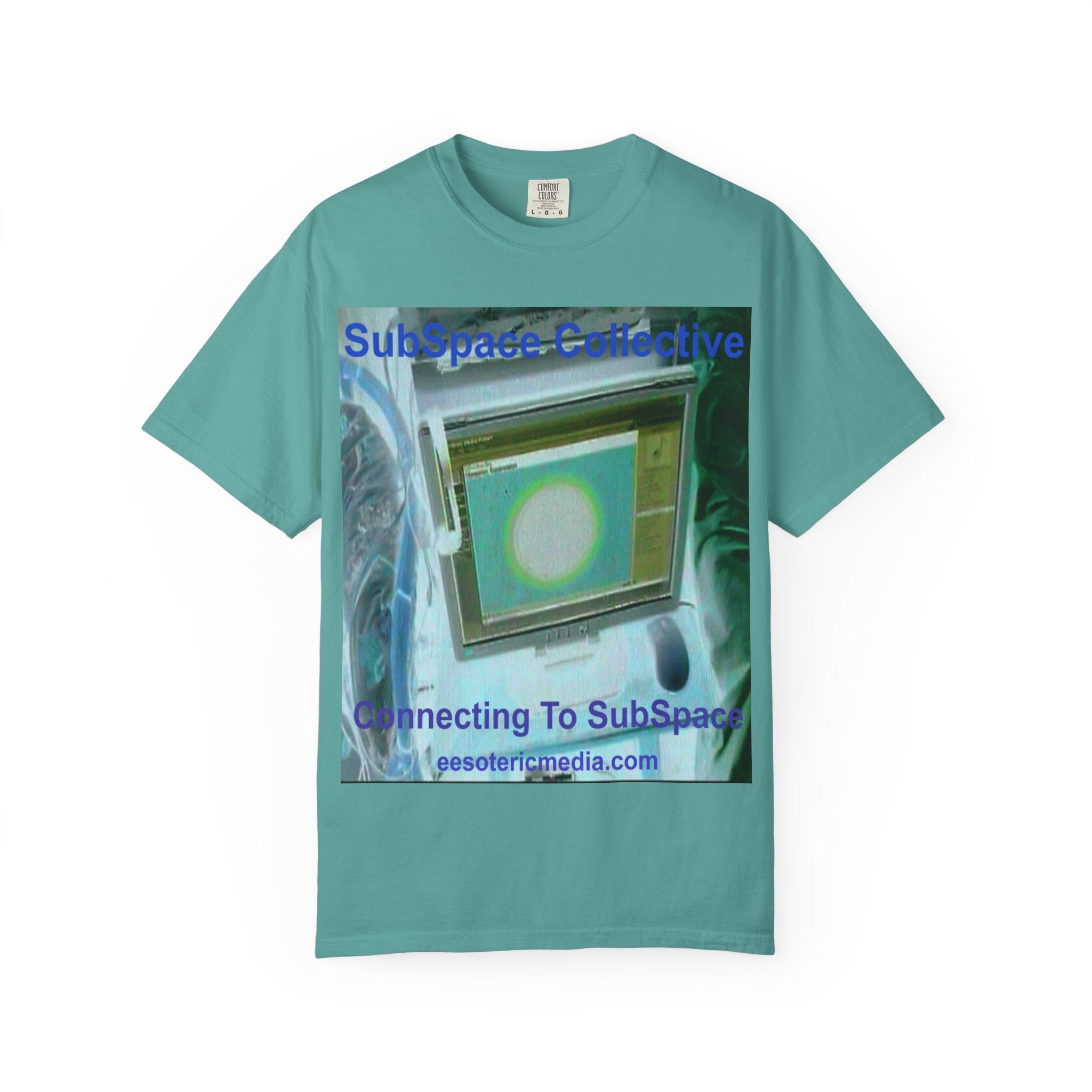 'Connecting To SubSpace' (SubSpace Collective) Retro Sc-Fi TV Graphic Unisex Garment-Dyed T-Shirt