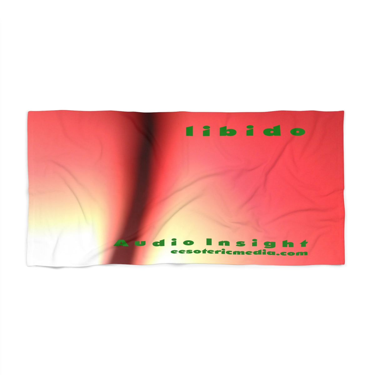 'Libido' (Audio Insight) Swirling Surreal Beach Towel 60"x30" (150cm x 75cm)