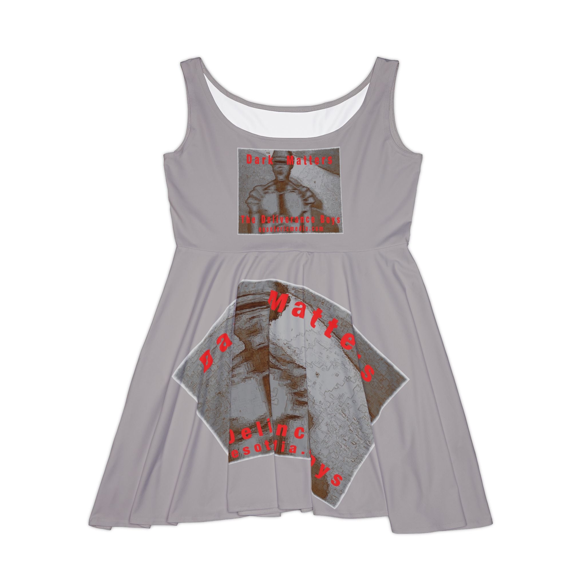 'Dark Matters' (The Deliverance Boys) Retro Robot Graphic Skater Dress