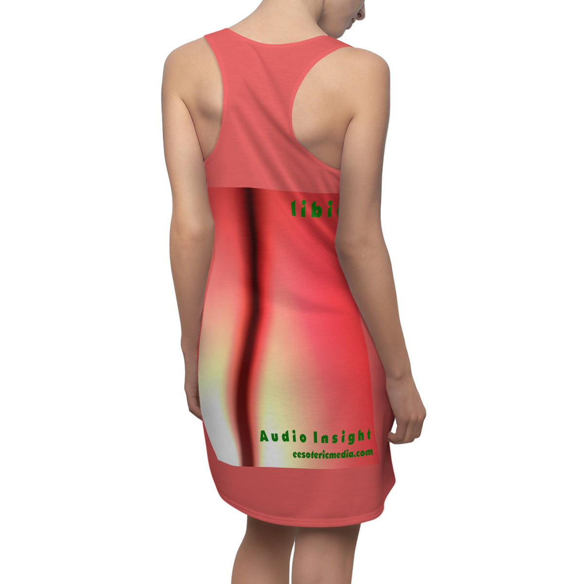 'Libido' (Audio Insight) Surreal Swirling Graphic Racerback Dress