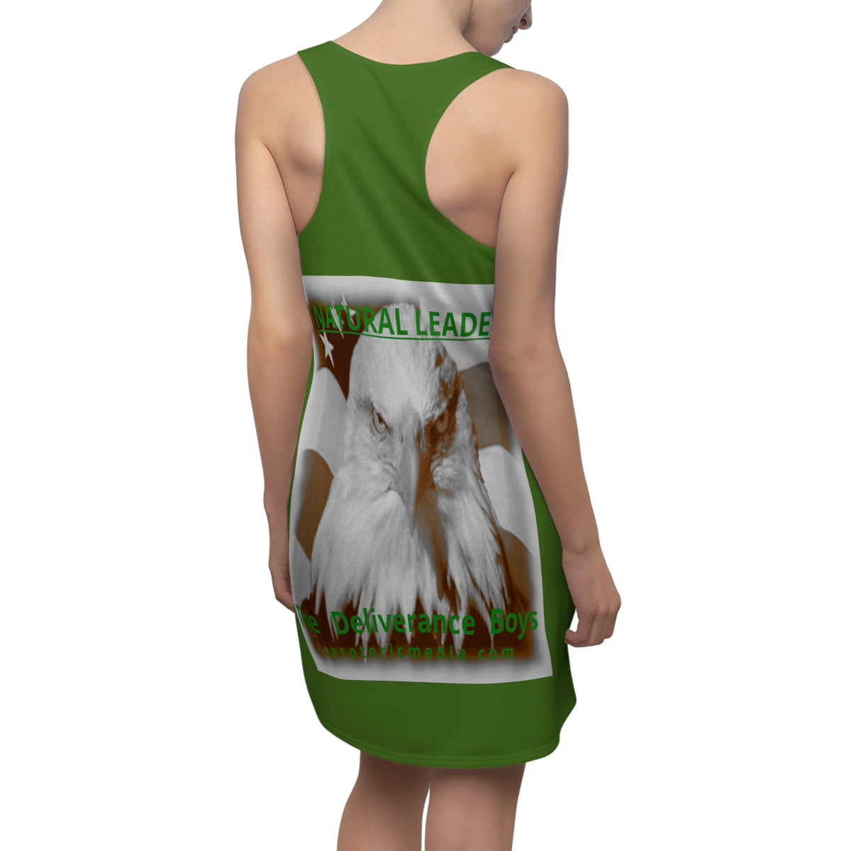„Natural Leader" (The Deliverance Boys) Weißkopfseeadler-Grafik-Racerback-Kleid