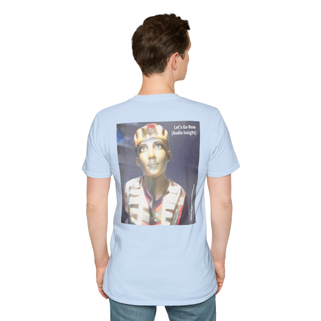 'Let's Go Now' (Audio Insight) Sc Fi Alien/Ancient Design Softstyle T-Shirt