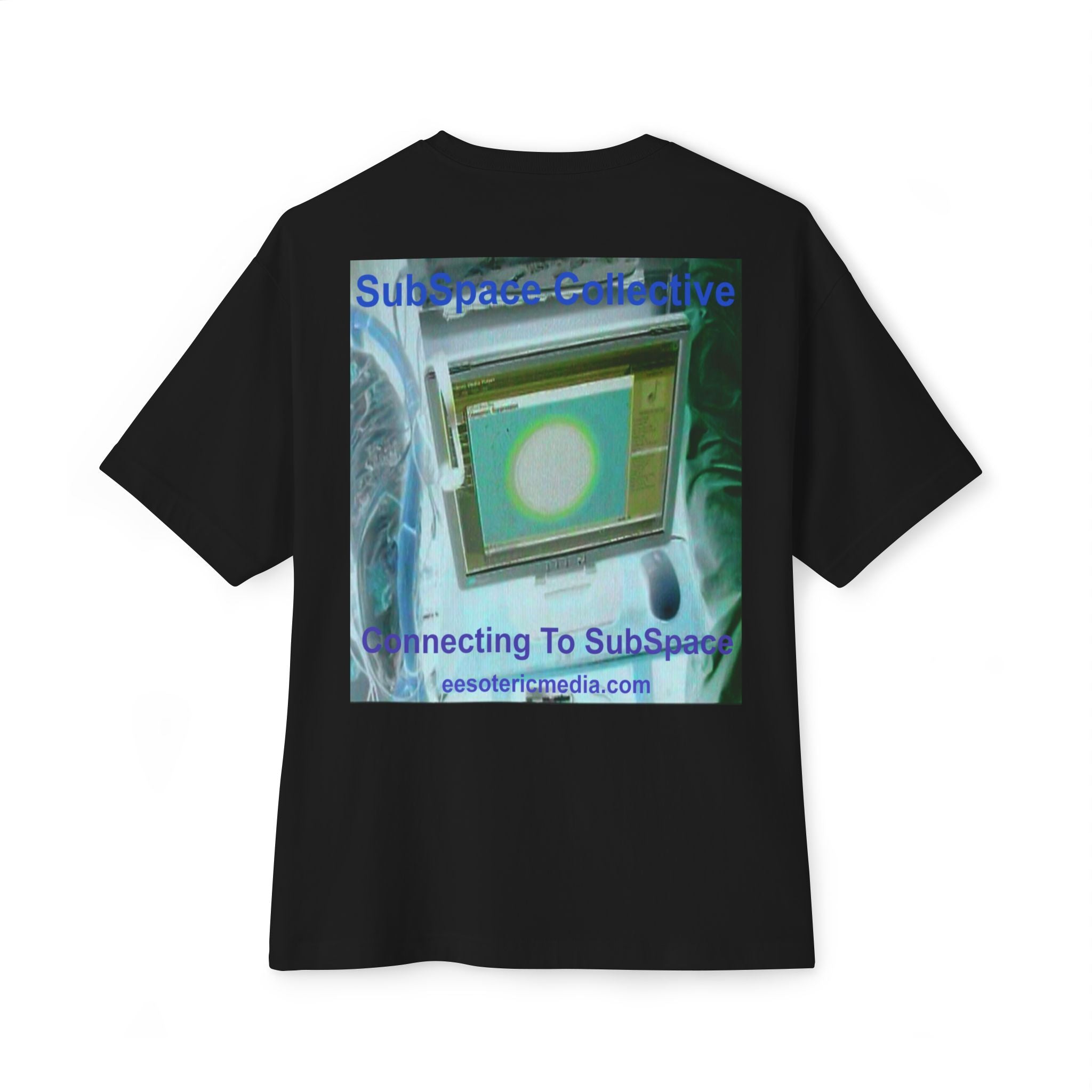 'Connecting To SubSpace' (SubSpace Collective) Oversize Retro Sci Fi Boxy Tee