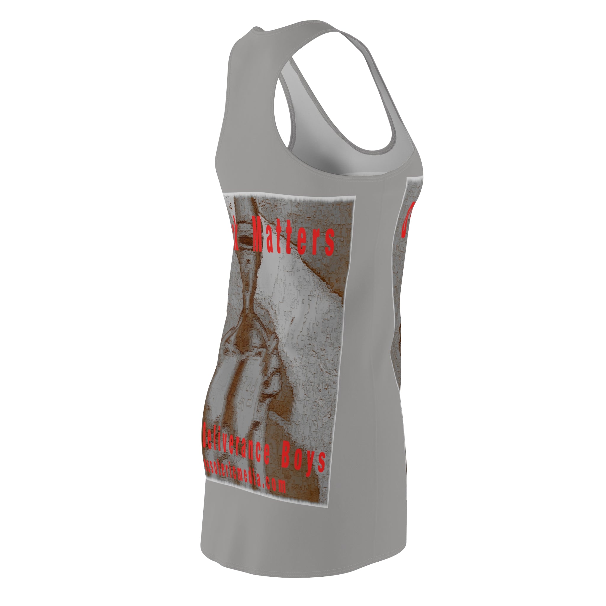 'Dark Matters' (The Deliverance Boys) Retro Sci fi Graphic Racerback Dress
