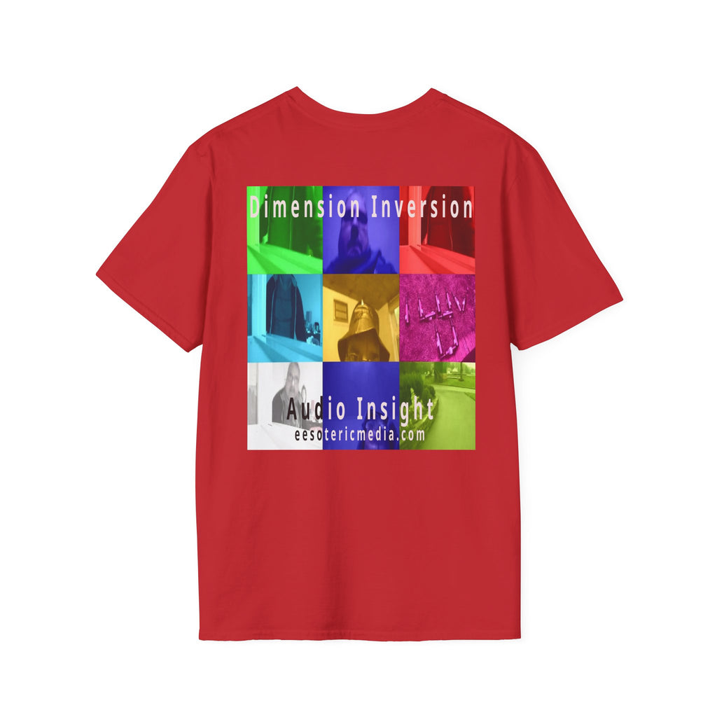 'Dimension Inversion' (Audio Insight) Colorful Surreal Collage Softstyle T-Shirt